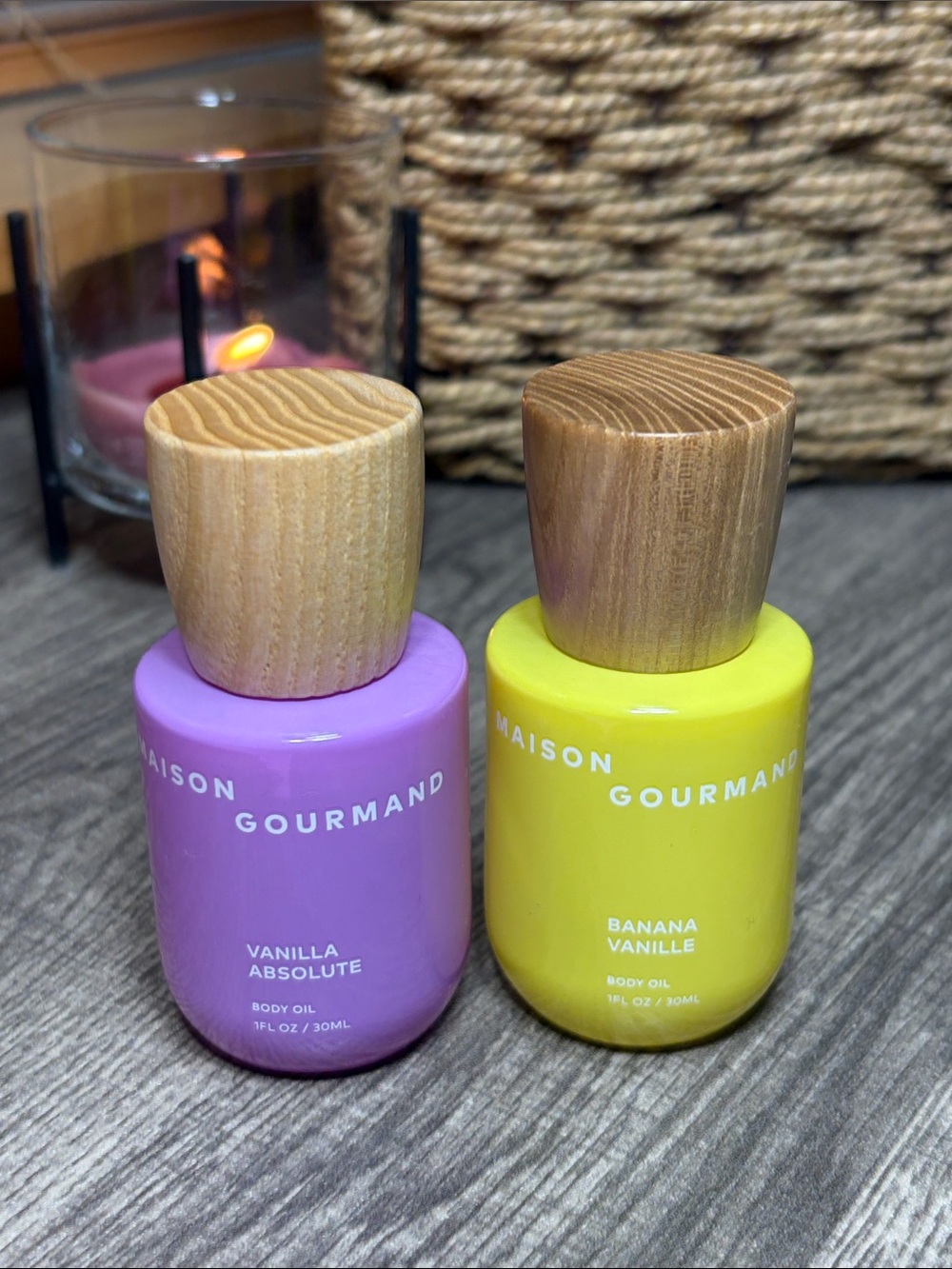 🍄5 for $35🍄 Maison Gourmand Vanilla Absolute & Banana Vanille Body Oil Duo